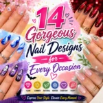 Collection of gorgeous nail designs featuring floral accents, French tips, marble patterns, glitter nails, and trendy Summer Nail Art Ideas.