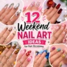 Beautiful collection of weekend nail art ideas featuring floral, chrome, glitter, cherry, leopard, blue French, holiday, and artistic summer nail designs for stylish occasions.